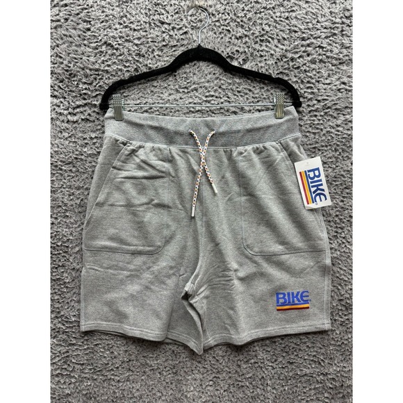 Bike Athletics Original Drawstring French Terry Short Gray Mens Size M - Picture 1 of 12